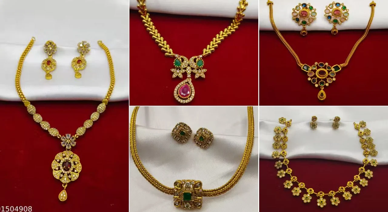Trendy Choker Necklace Set Under ₹500